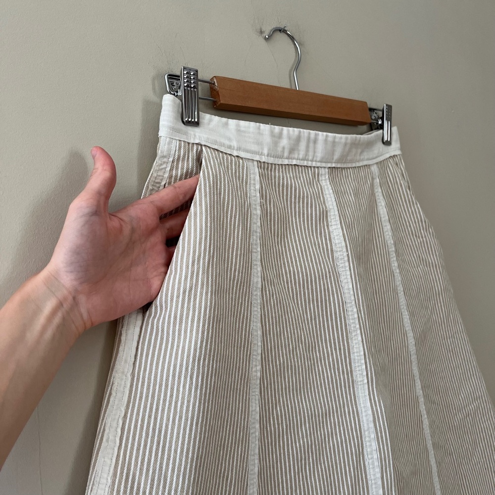 isabel marant white cotton canvas skirt - Picture 4 of 10